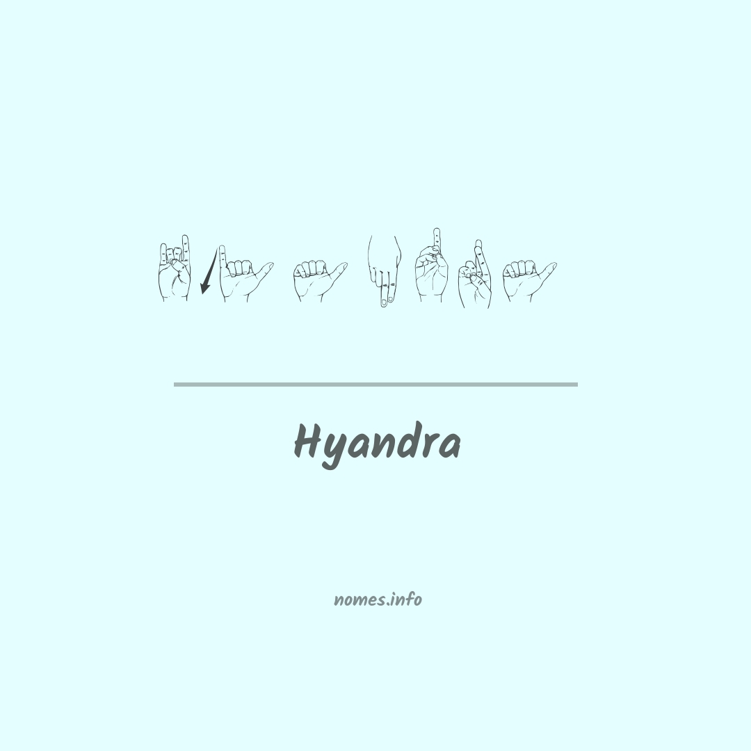 Hyandra em Libras