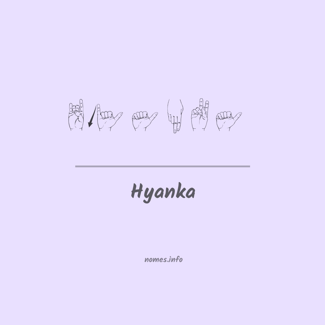 Hyanka em Libras