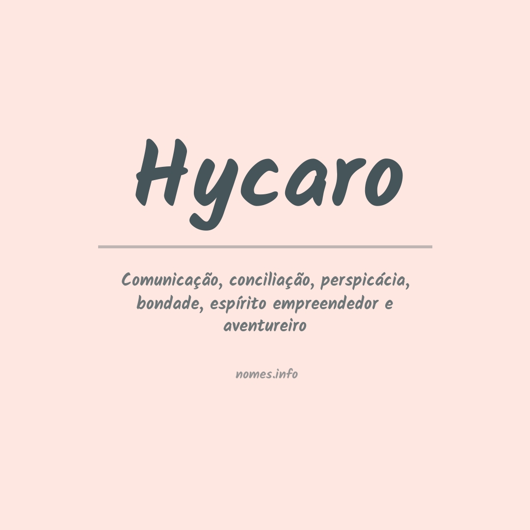 Significado do nome Hycaro