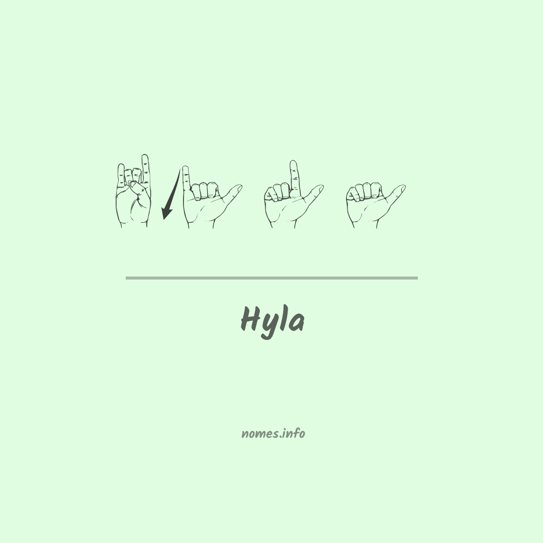 Hyla em Libras