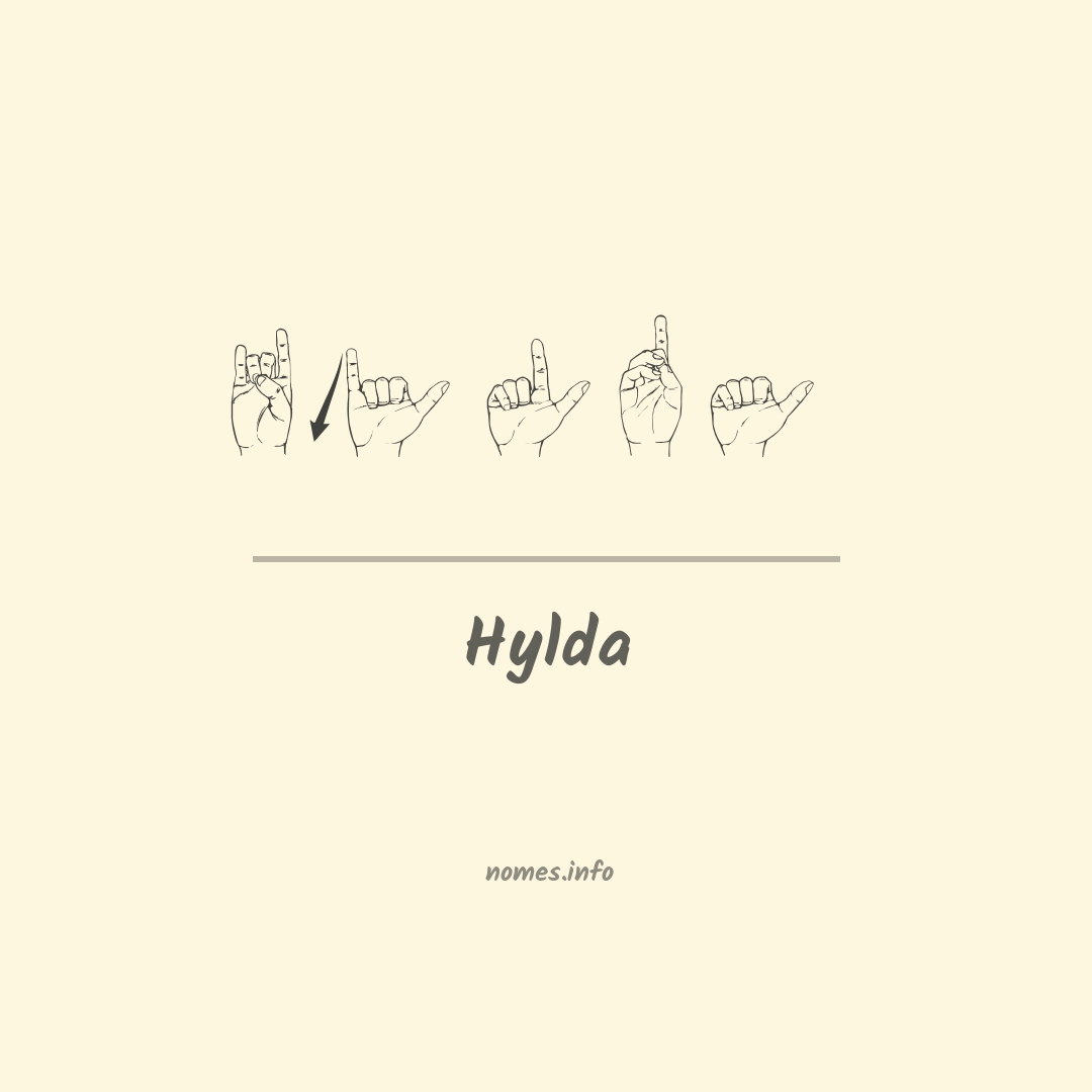 Hylda em Libras
