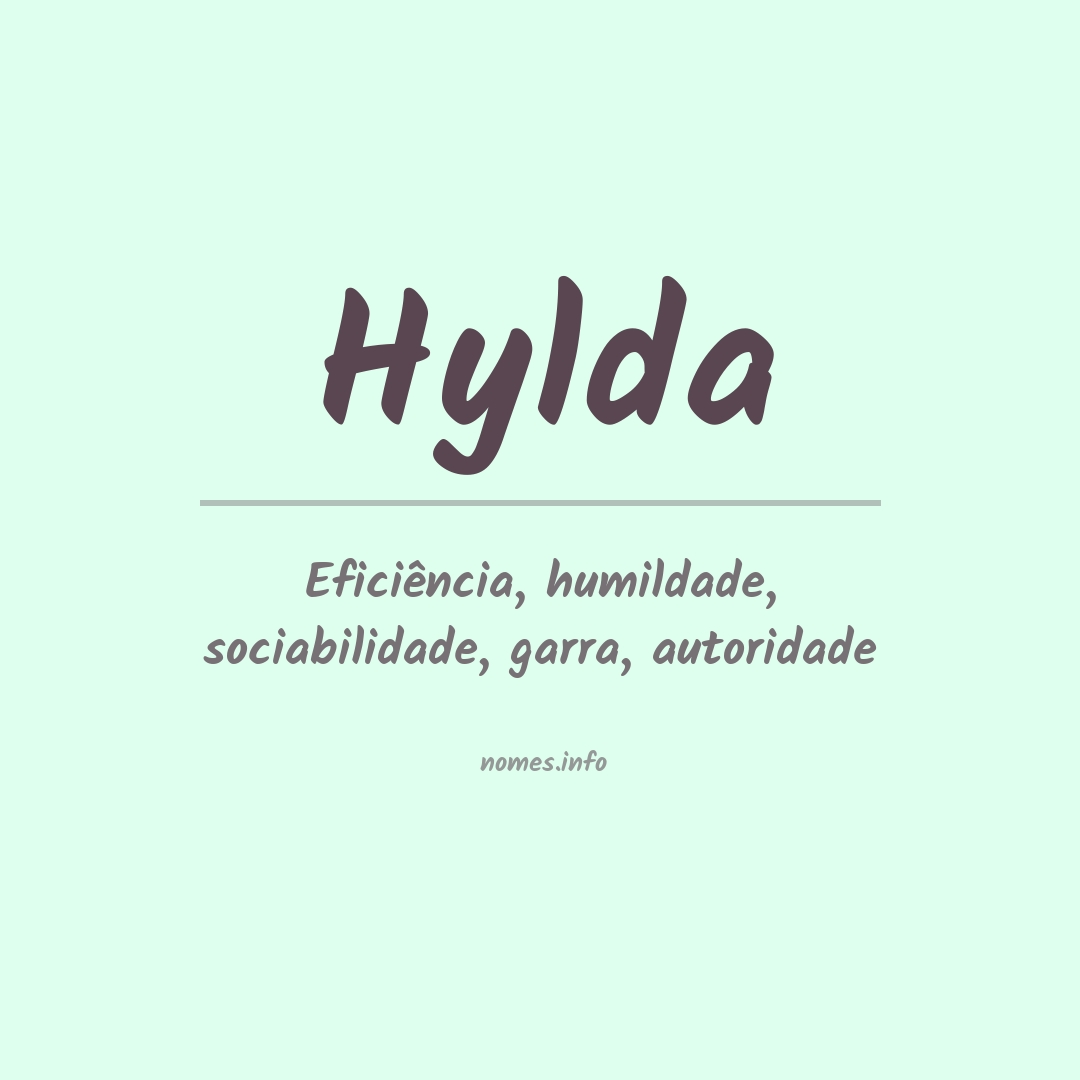 Significado do nome Hylda