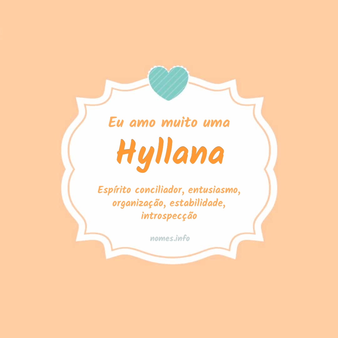 Eu amo muito Hyllana