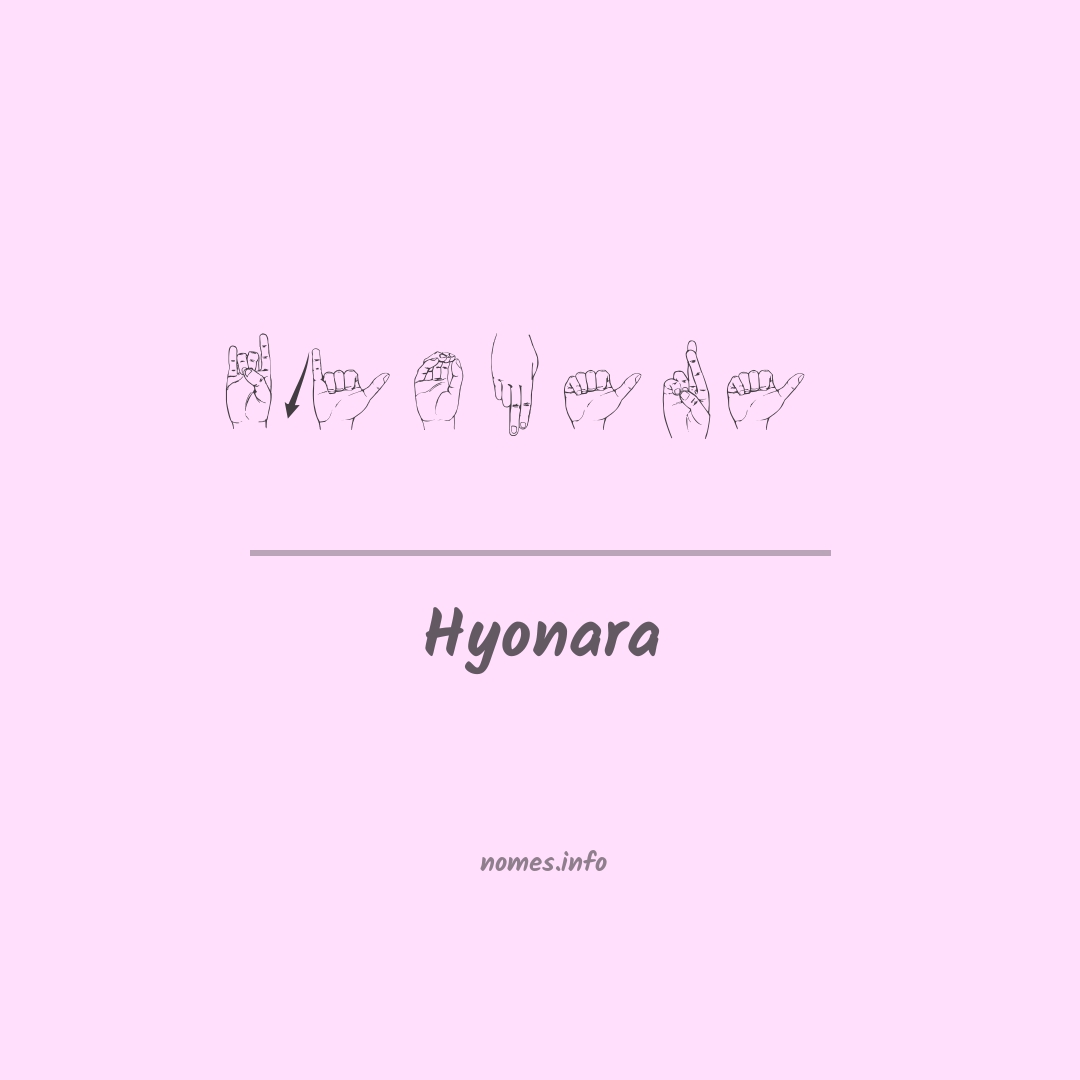Hyonara em Libras