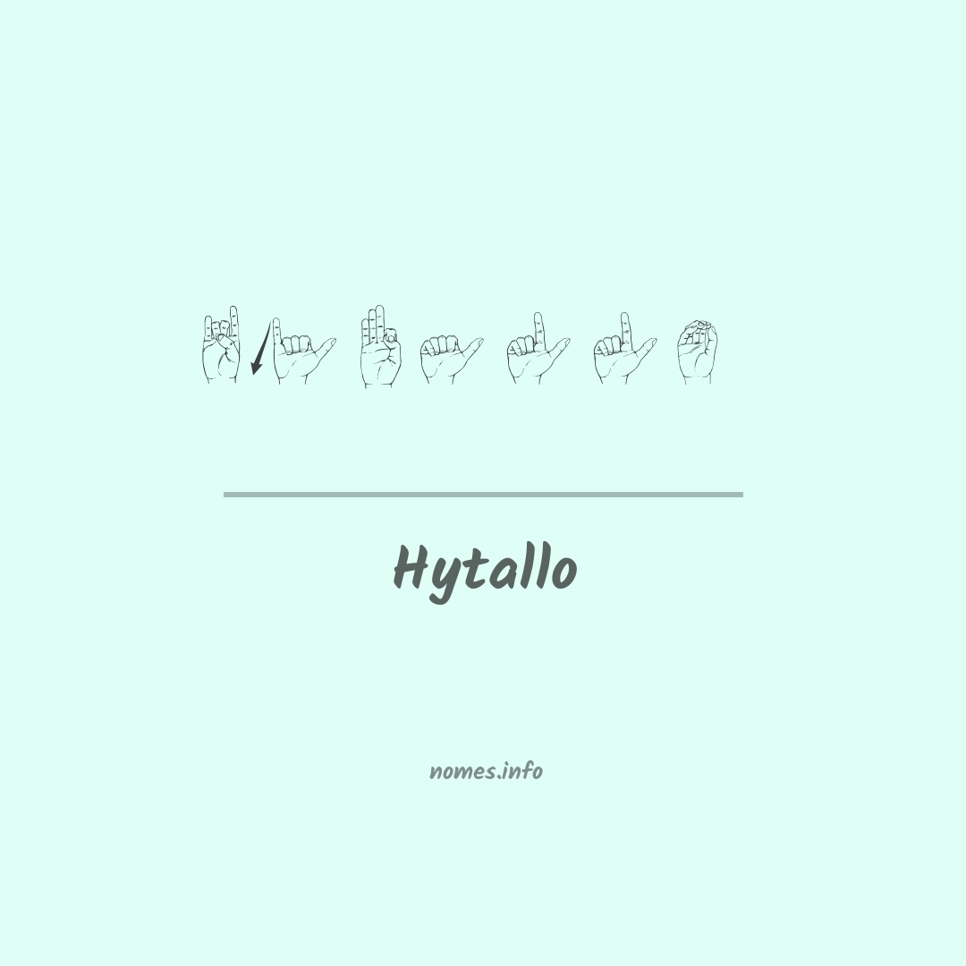 Hytallo em Libras