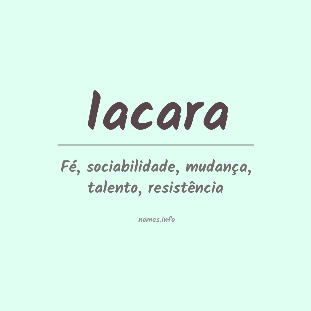 Significado do nome Iacara