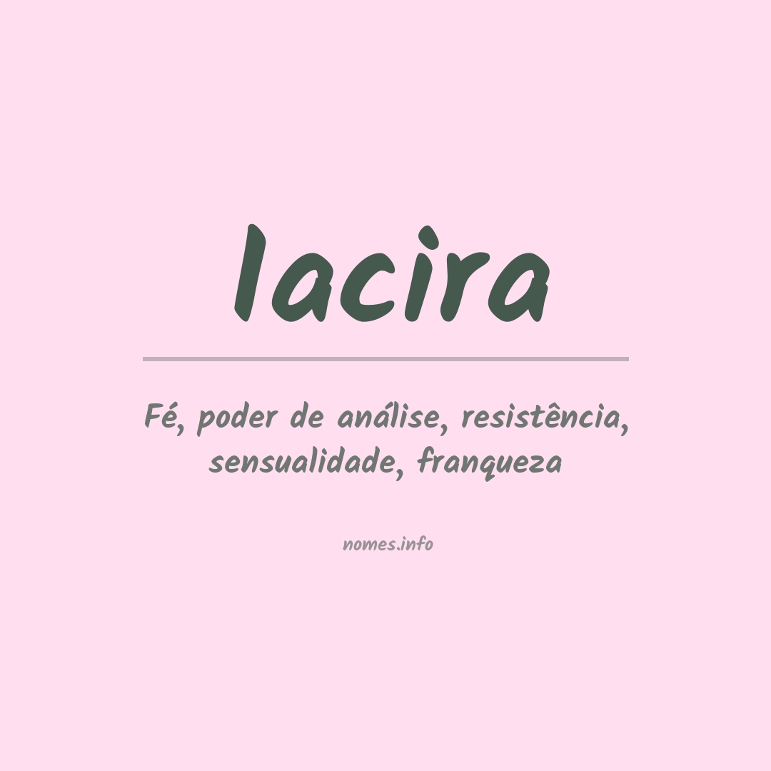 Significado do nome Iacira
