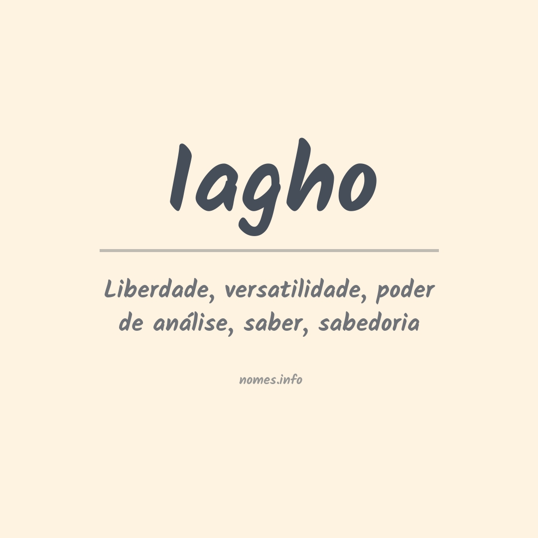 Significado do nome Iagho