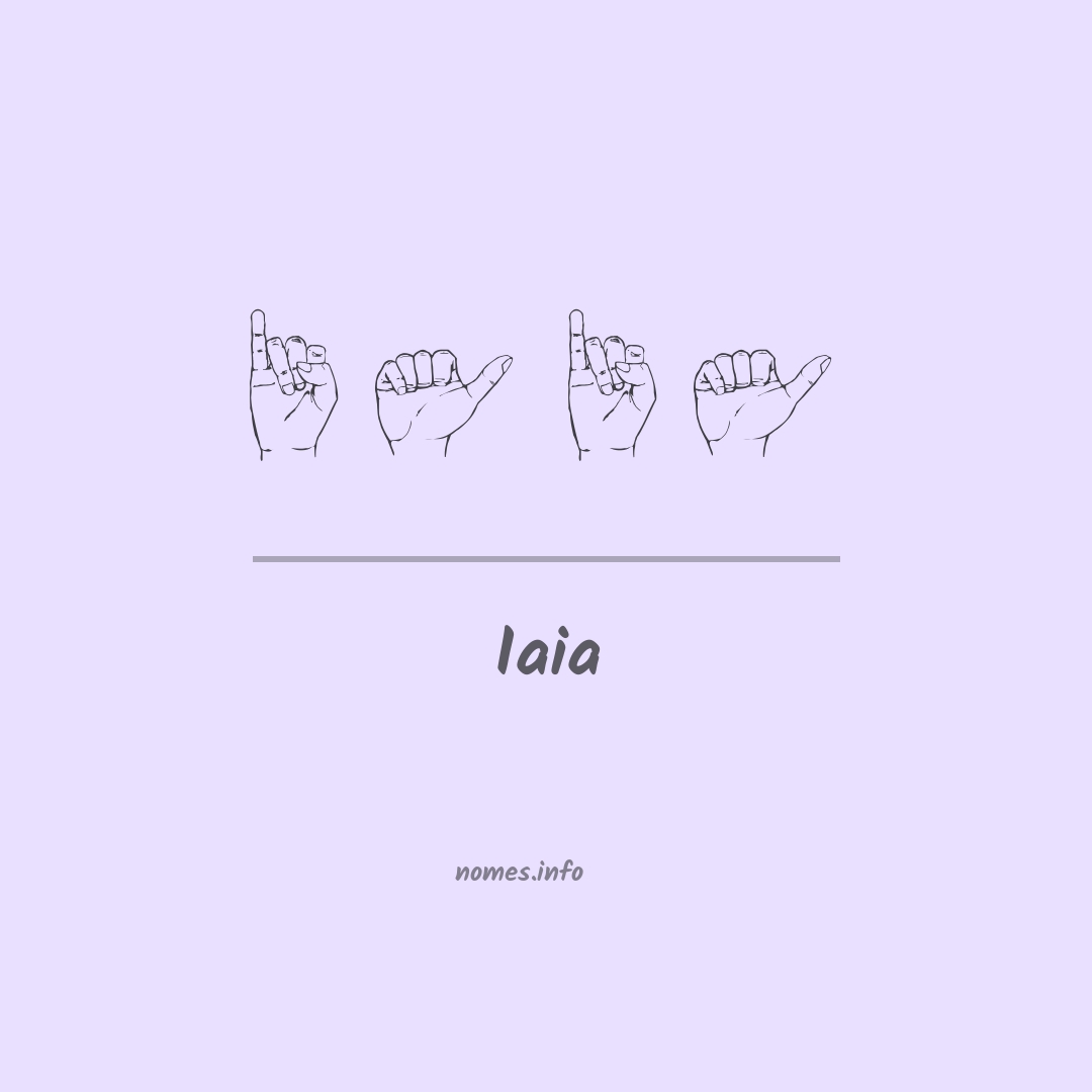 Iaia em Libras
