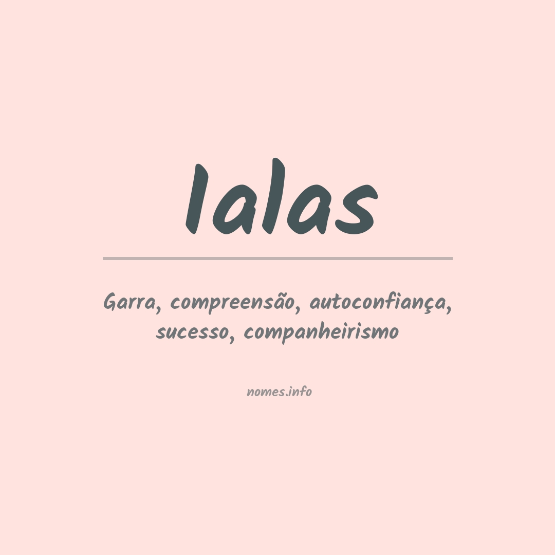 Significado do nome Ialas