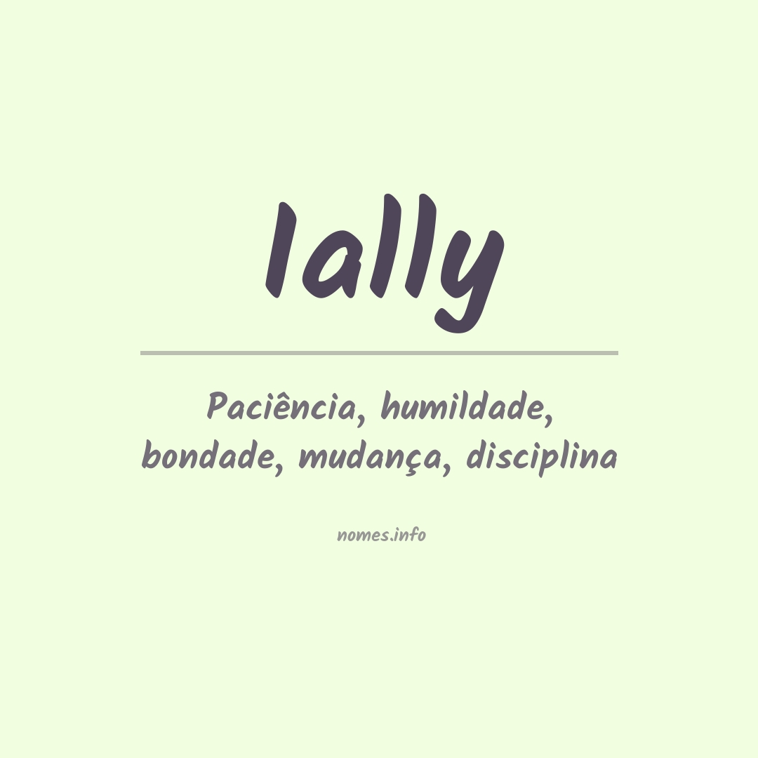 Significado do nome Ially