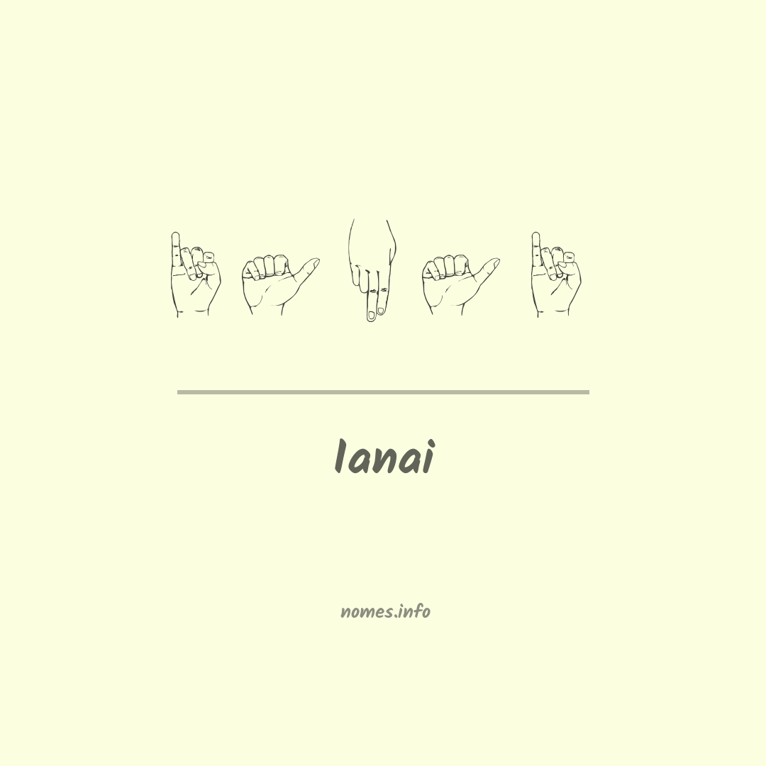 Ianai em Libras
