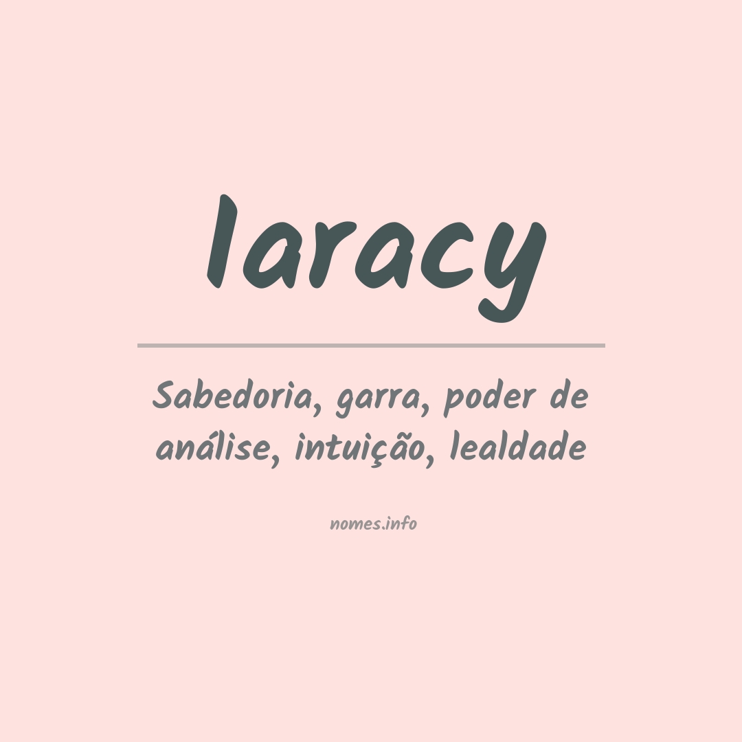 Significado do nome Iaracy