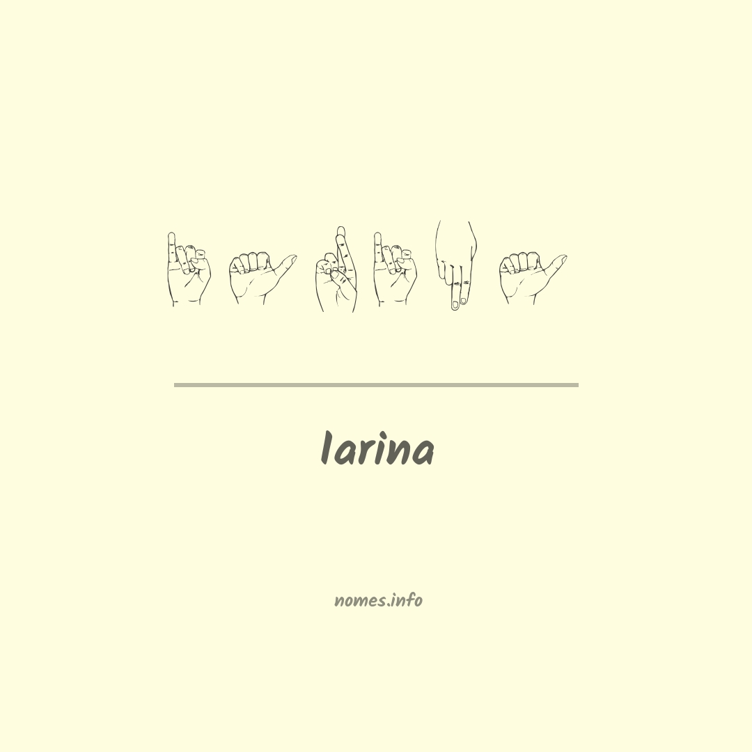 Iarina em Libras
