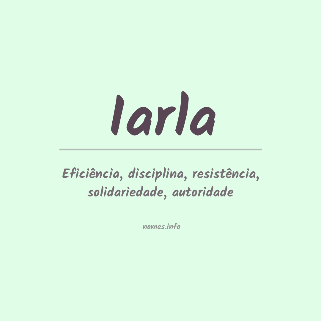 Significado do nome Iarla