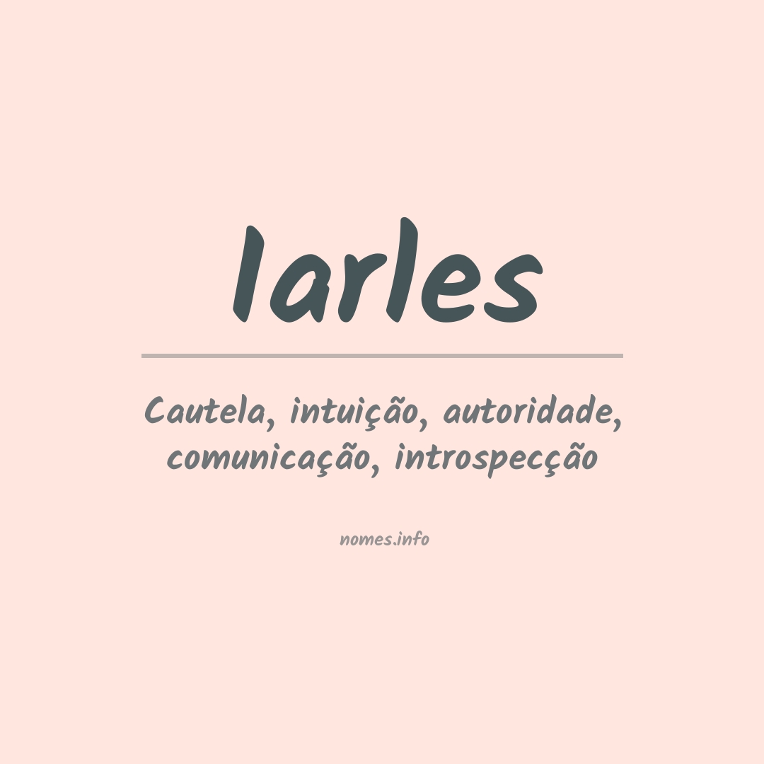 Significado do nome Iarles