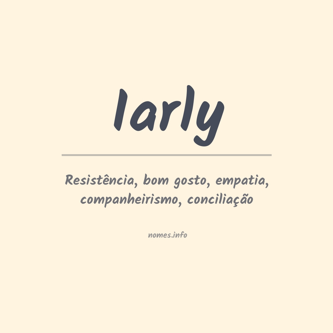 Significado do nome Iarly