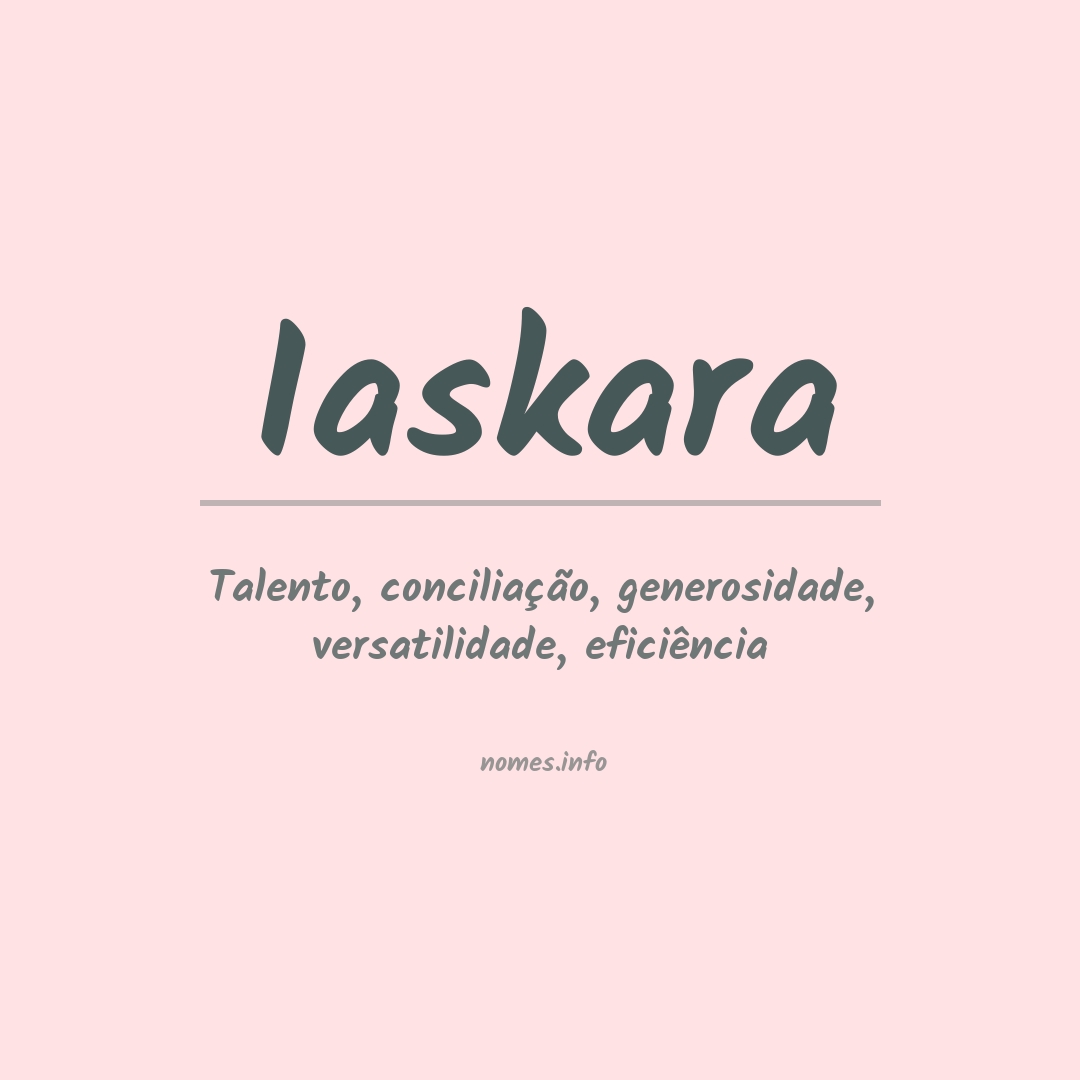 Significado do nome Iaskara