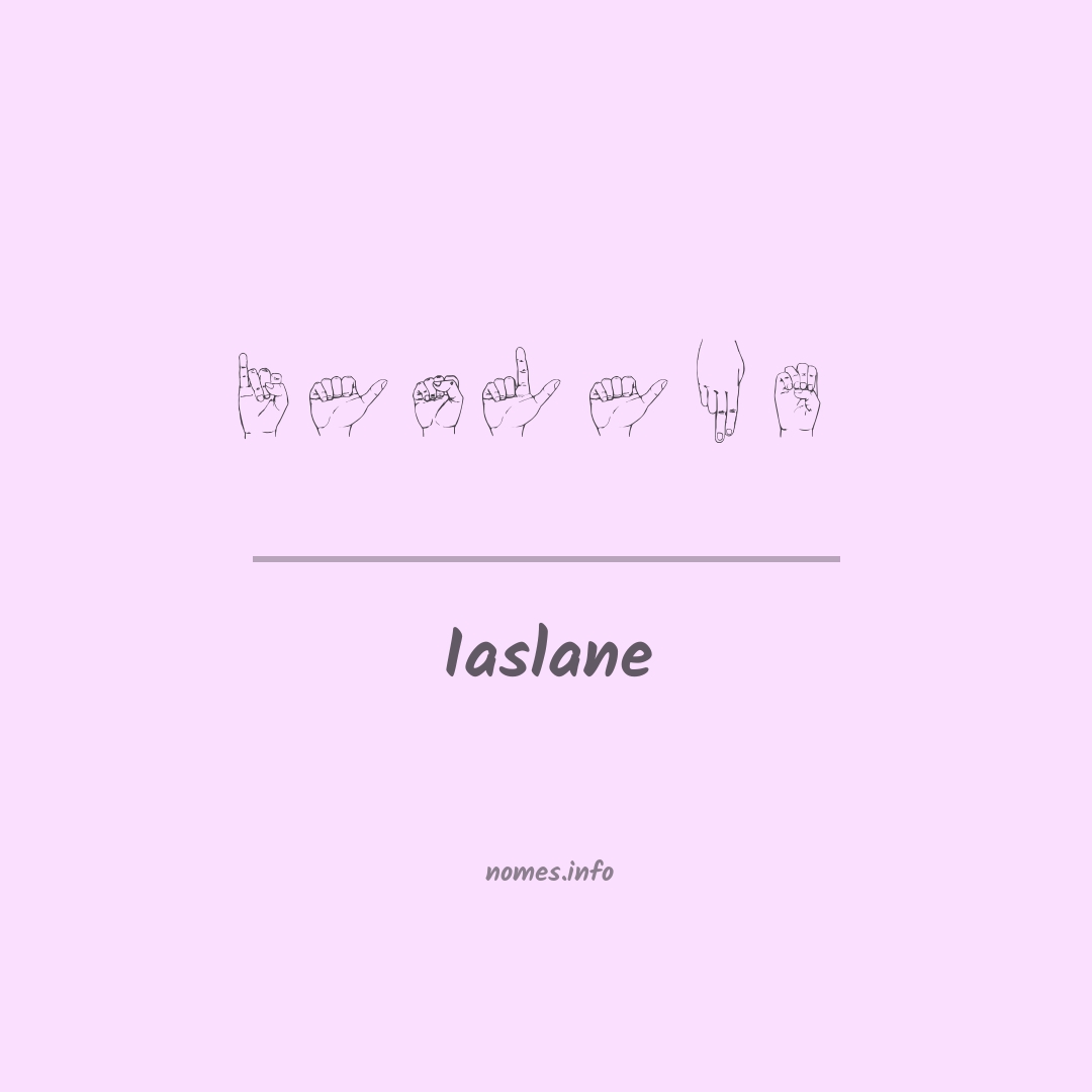 Iaslane em Libras