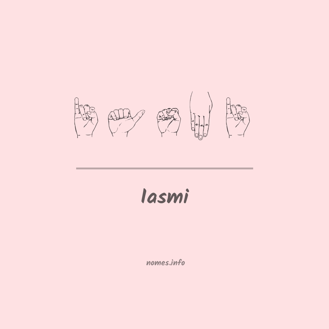 Iasmi em Libras
