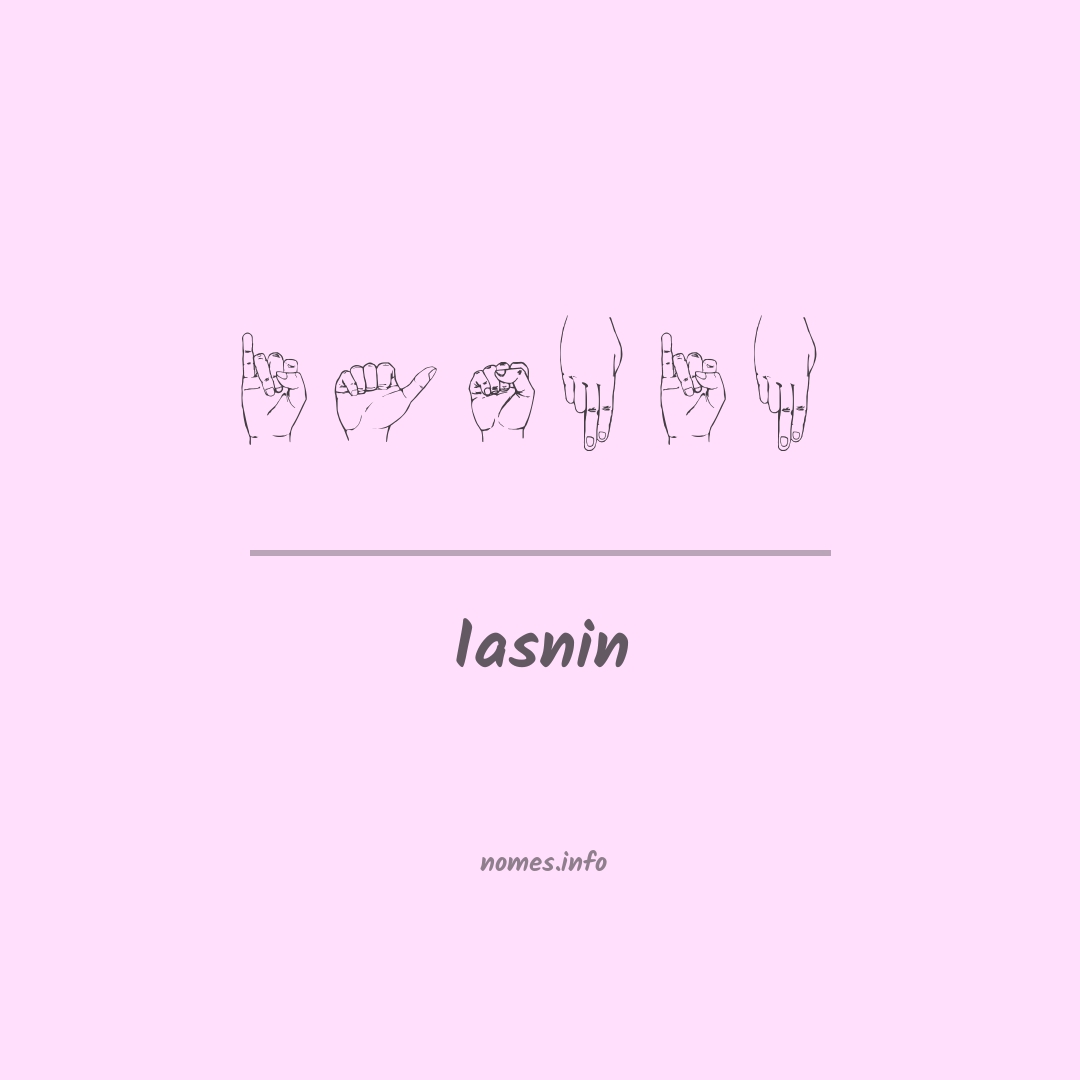 Iasnin em Libras