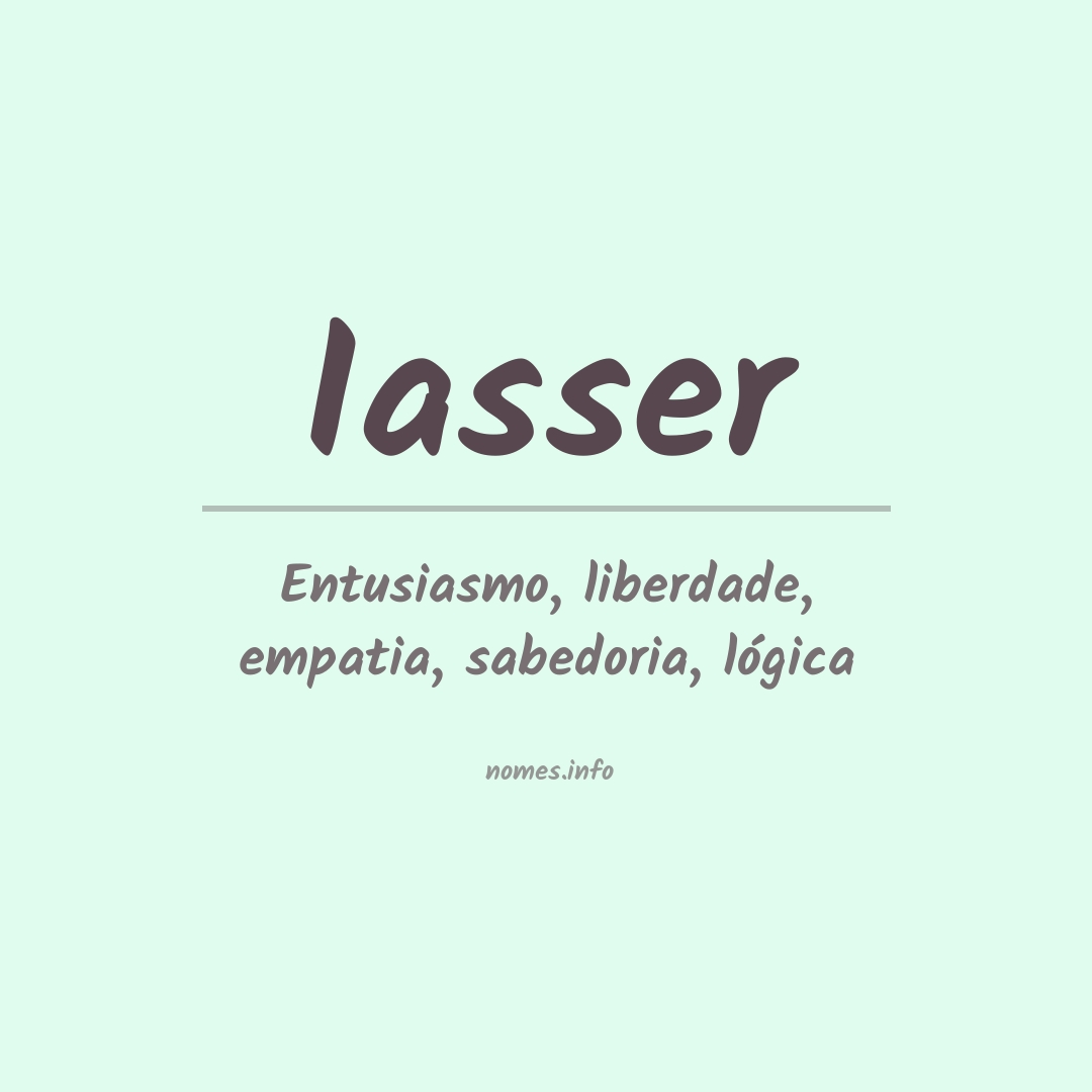 Significado do nome Iasser