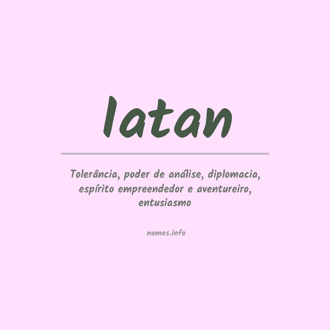Significado do nome Iatan