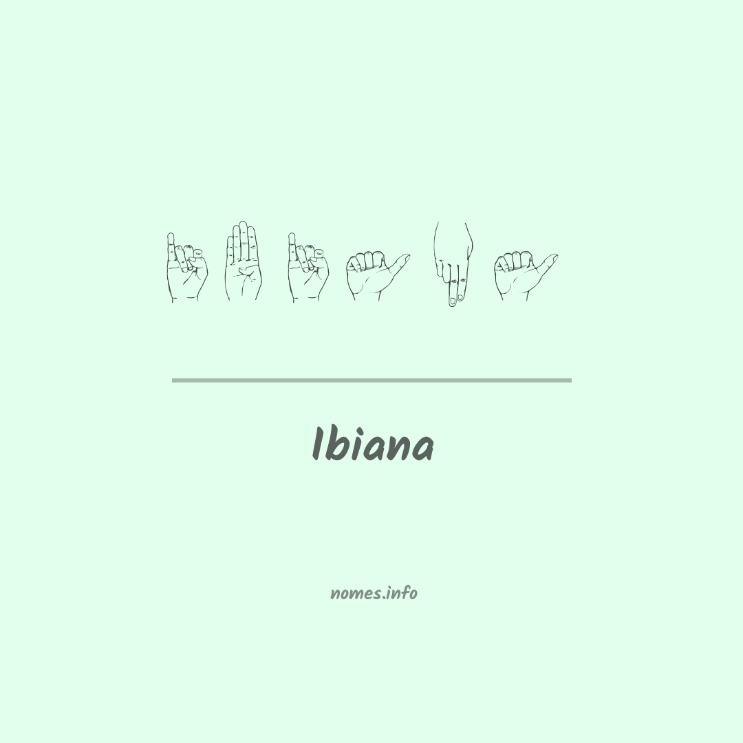 Ibiana em Libras