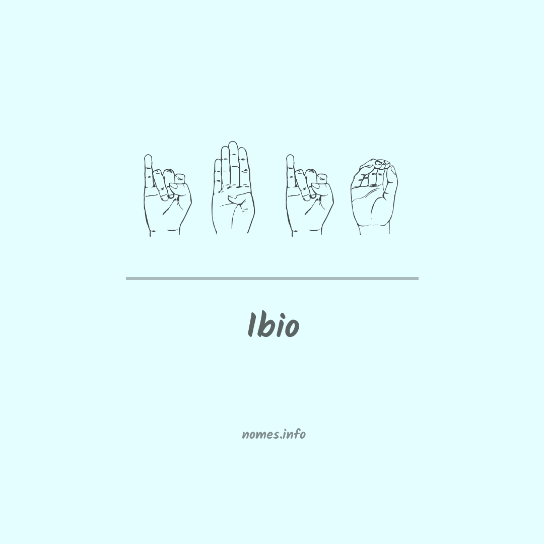 Ibio em Libras