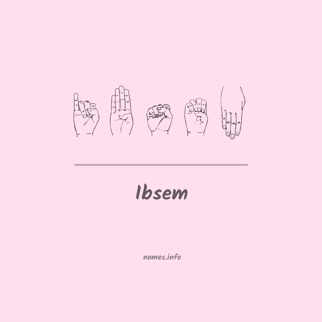 Ibsem em Libras