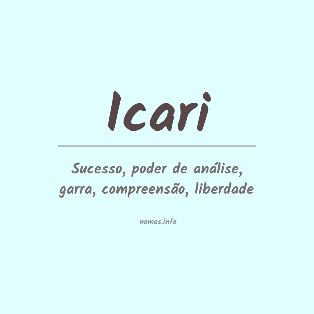 Significado do nome Icari