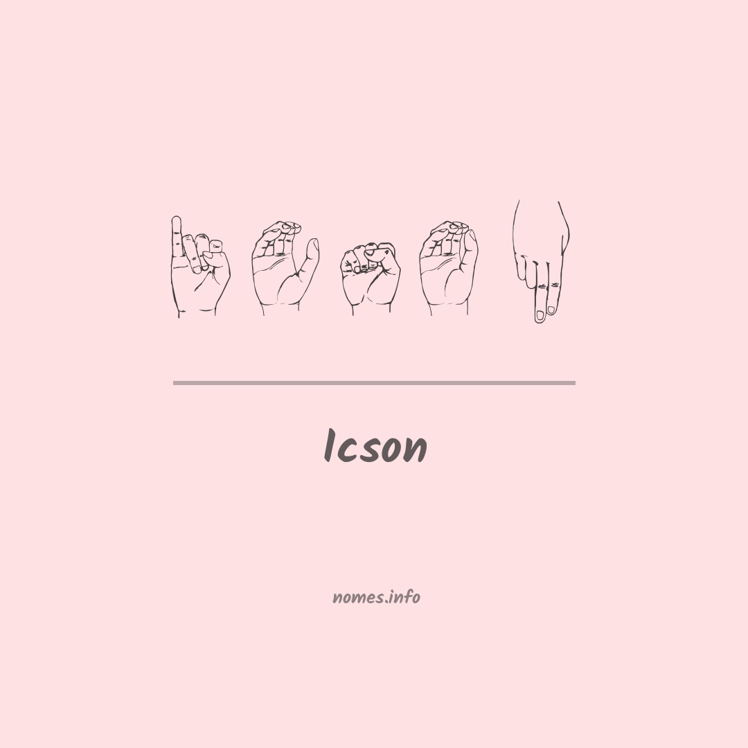 Icson em Libras