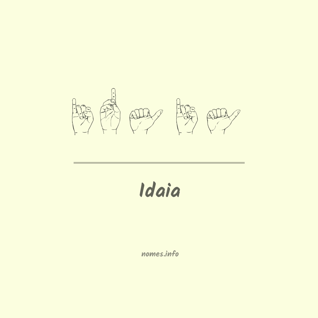 Idaia em Libras