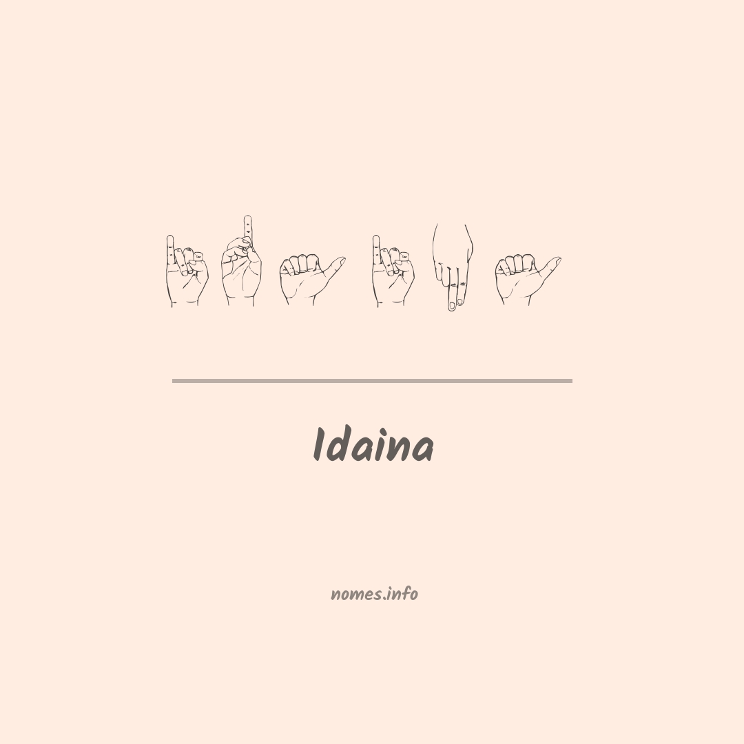 Idaina em Libras