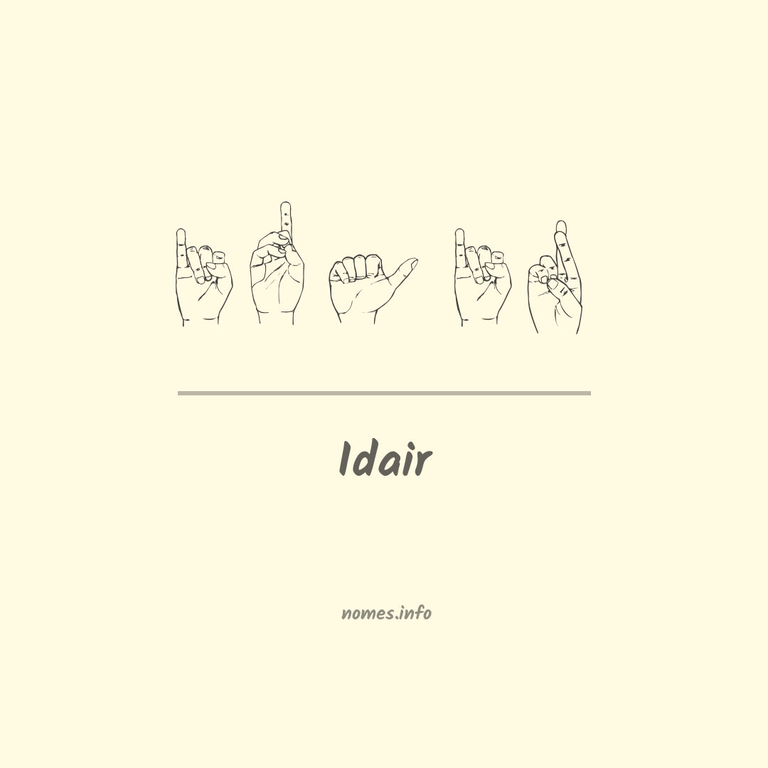 Idair em Libras