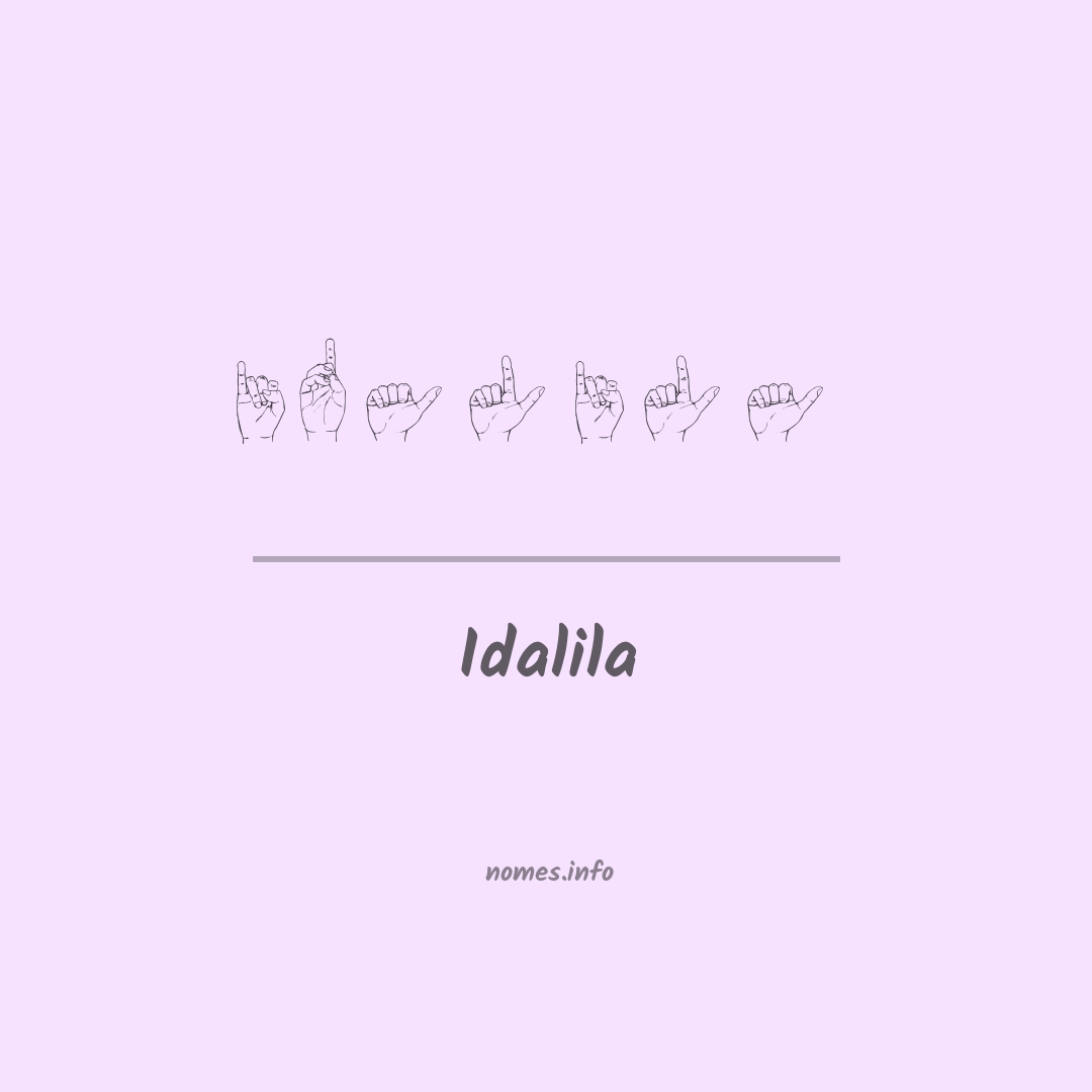 Idalila em Libras