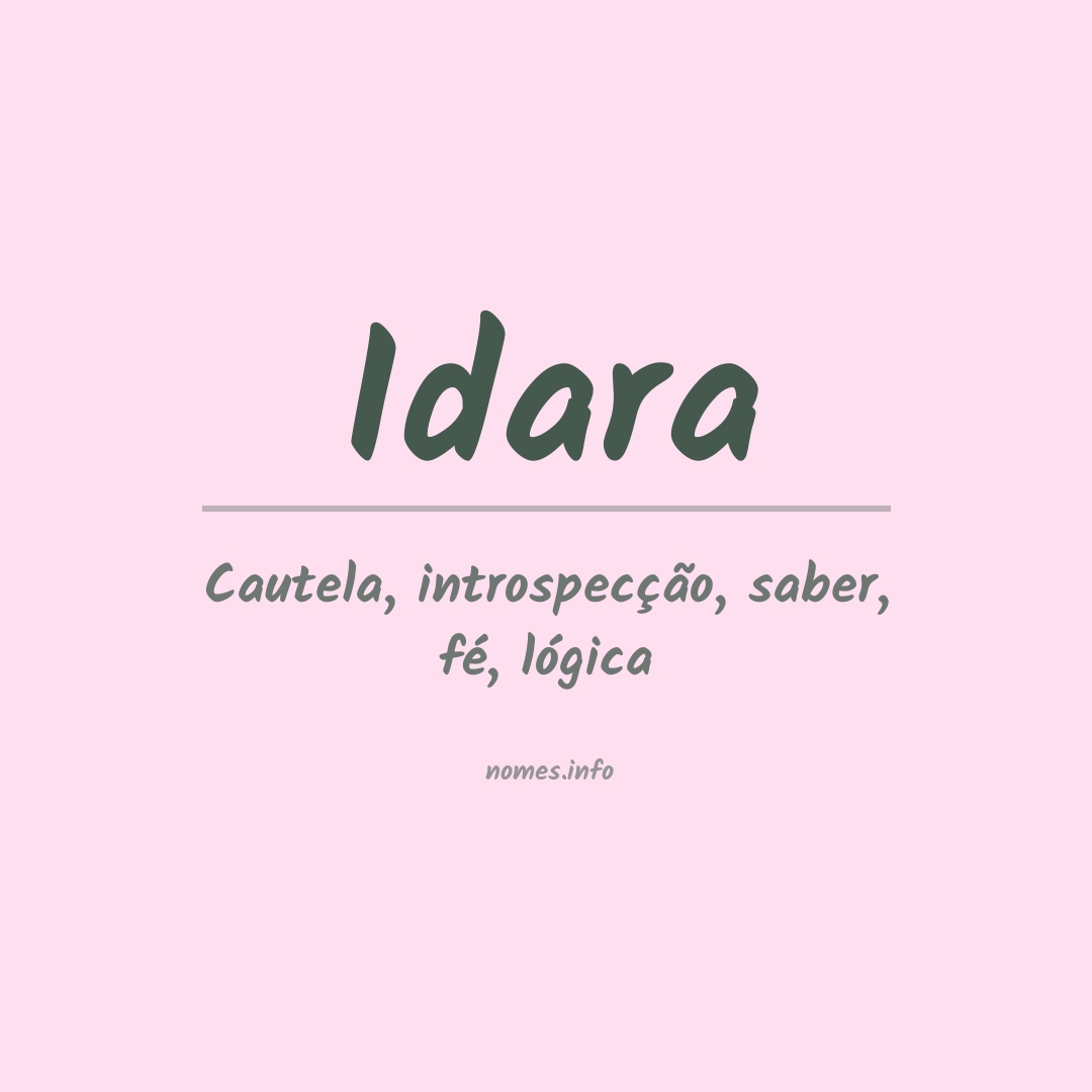 Significado do nome Idara