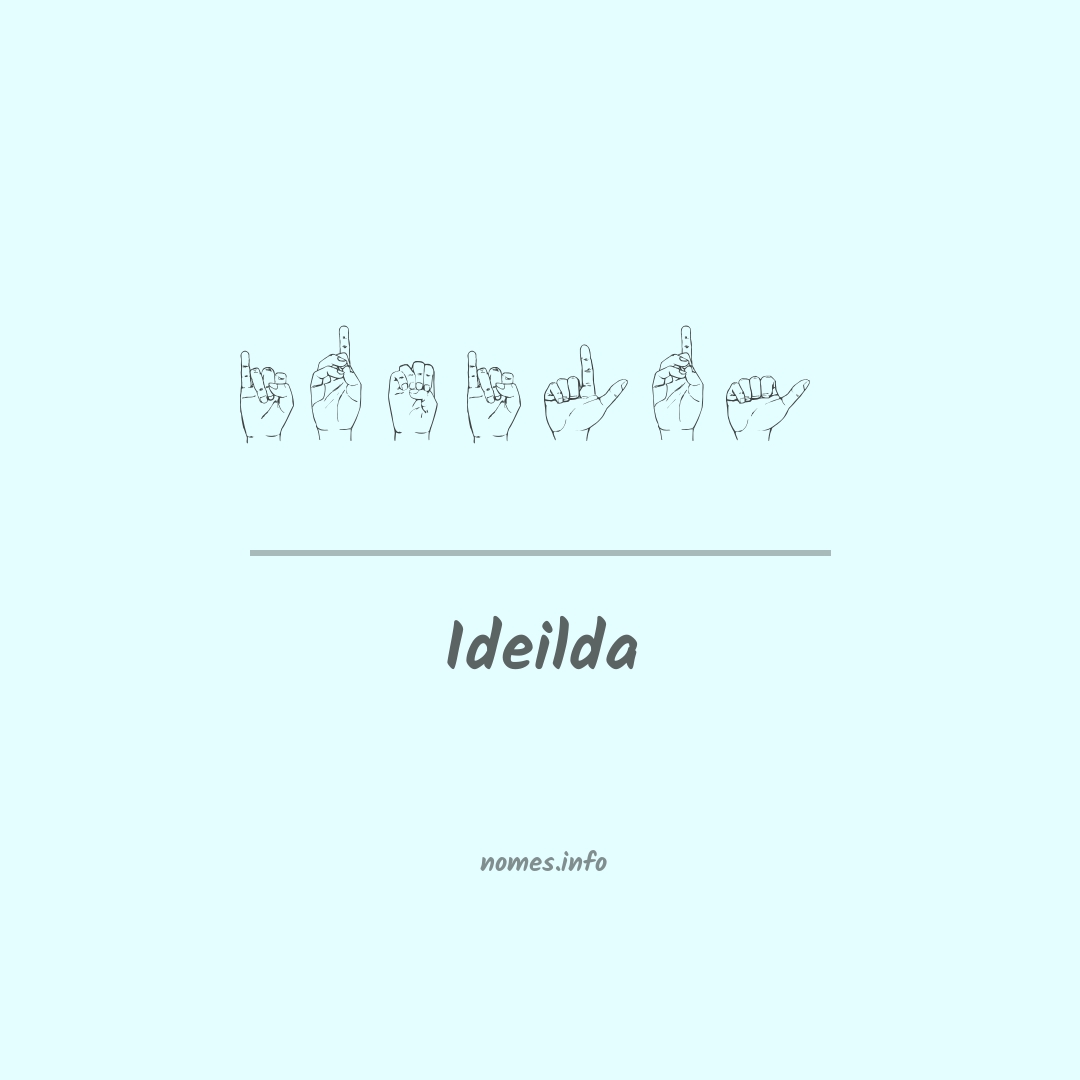 Ideilda em Libras