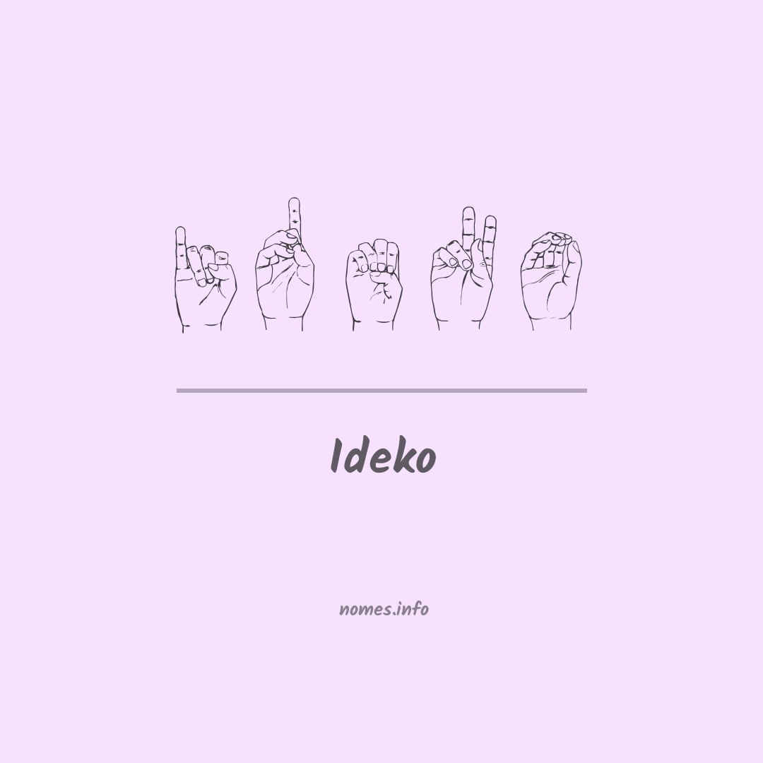 Ideko em Libras
