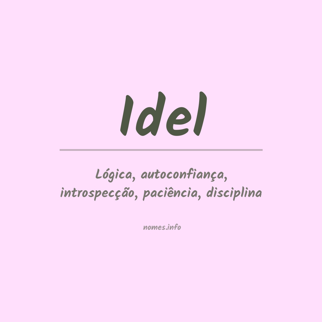 Significado do nome Idel