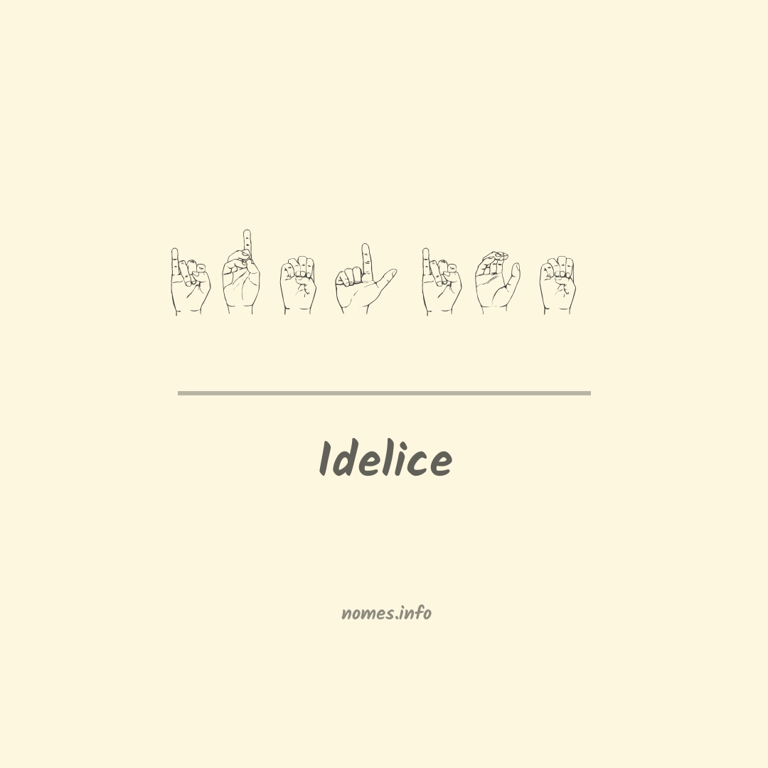 Idelice em Libras