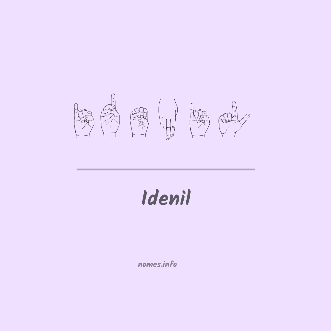 Idenil em Libras