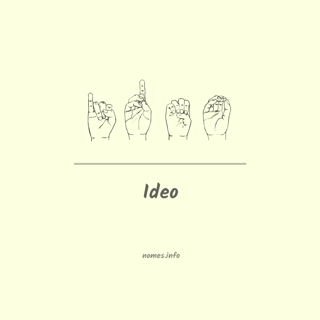 Ideo em Libras
