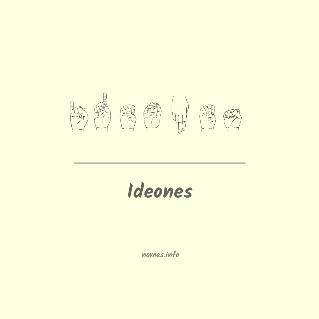 Ideones em Libras
