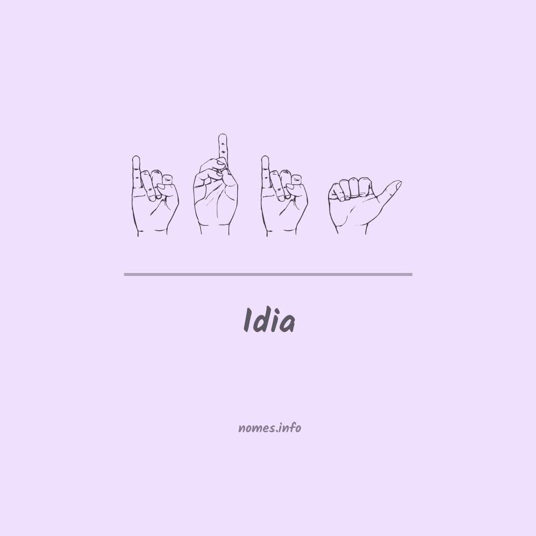 Idia em Libras