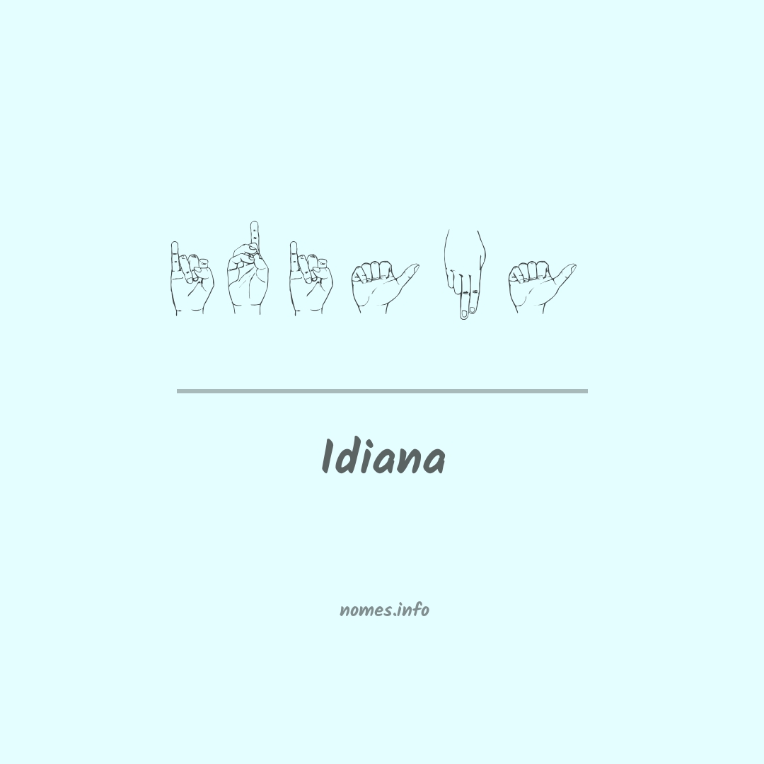 Idiana em Libras