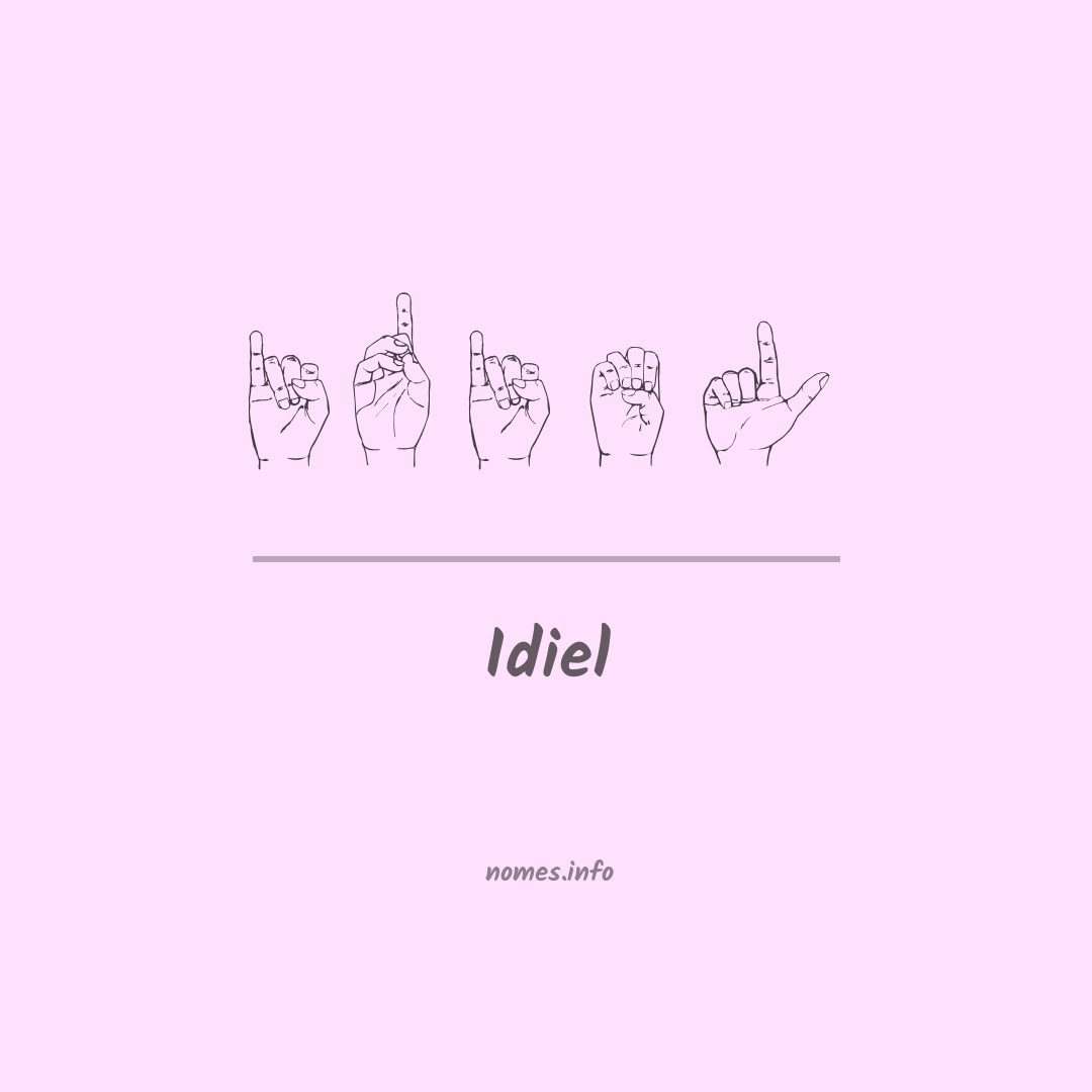 Idiel em Libras