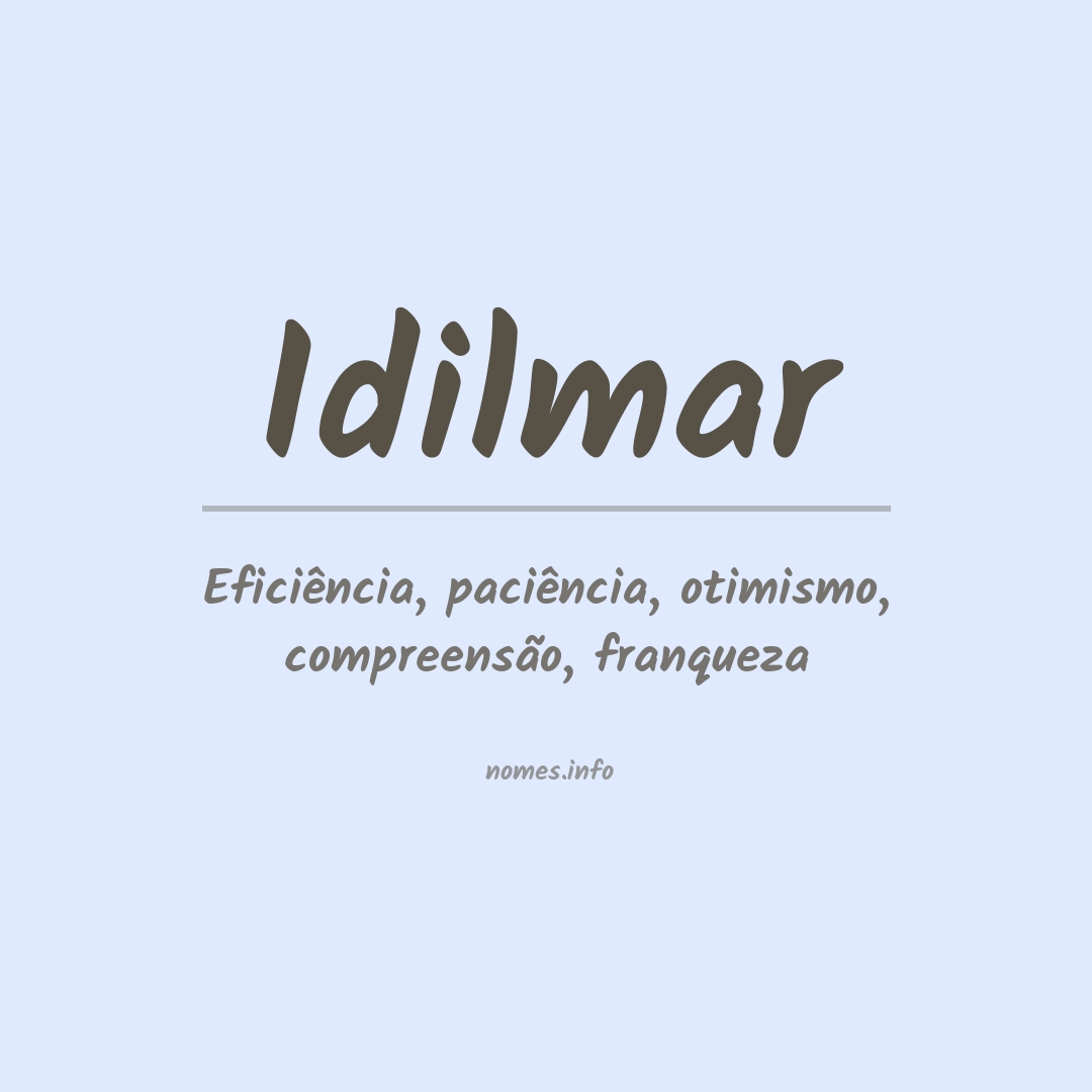 Significado do nome Idilmar