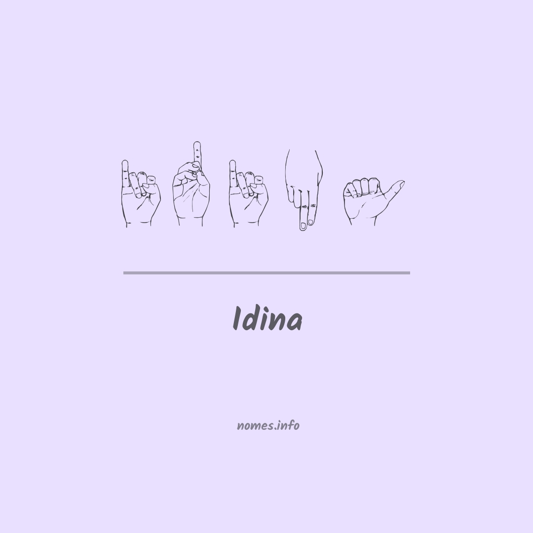 Idina em Libras