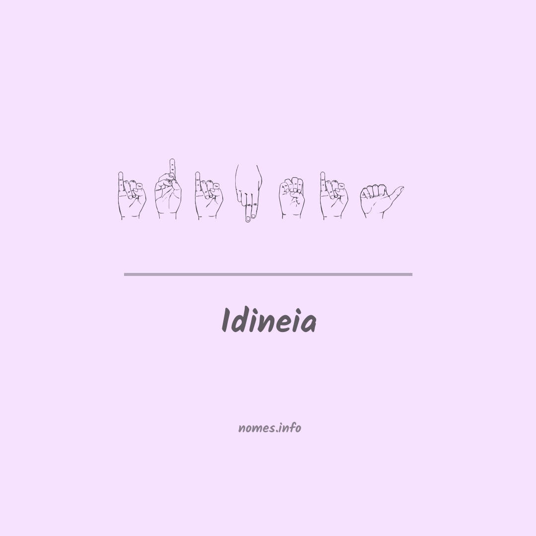 Idineia em Libras